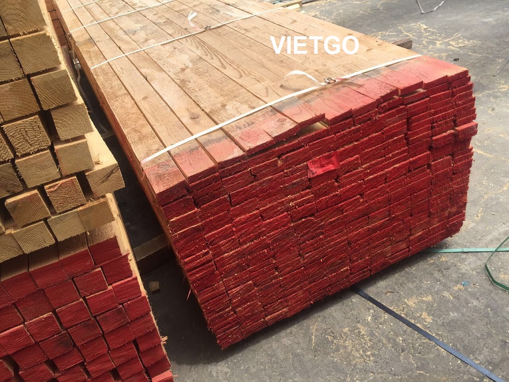 Cơ hội xuất khẩu 2 container 40ft gỗ keo hoặc gỗ thông xẻ làm pallet sang Iraq