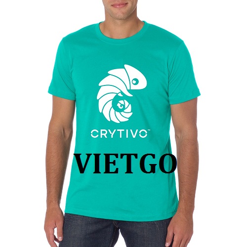 Cơ hội xuất khẩu 500 áo T-shirt nam cổ tròn có in họa tiết trắng sang Sri Lanka