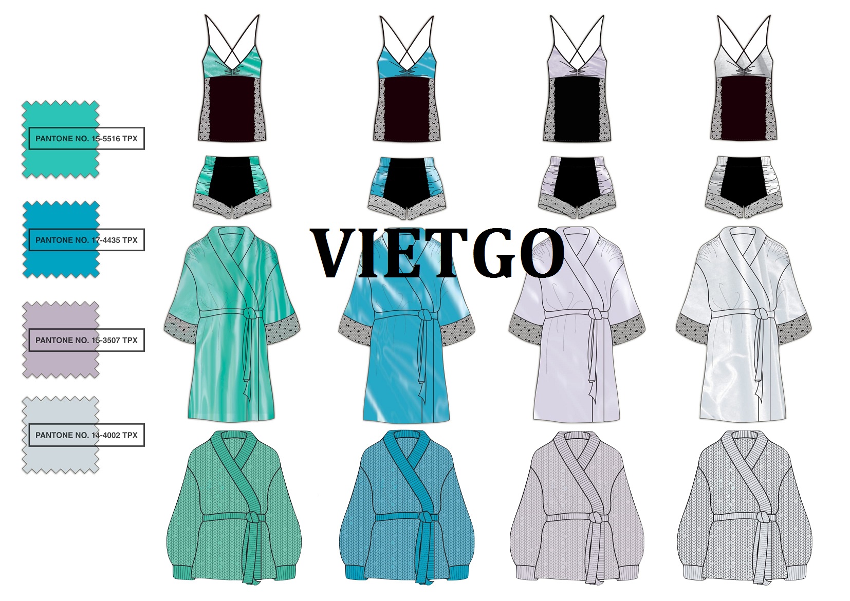 Cơ hội xuất khẩu 5000 set đồ ngủ nữ (Mỗi set 4 sản phẩm) sang xứ sở sương mù