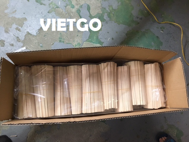 Một thương nhân người Hàn Quốc đang có nhu cầu nhập khẩu 2 container 20ft sản phẩm đũa hàng tháng
