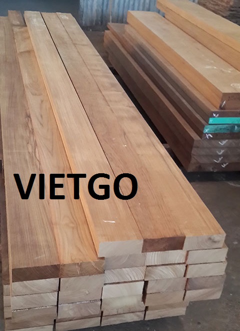 Vị khách quen của VIETGO hỏi nhập 34 met khối GỖ TEAK XẺ đi Ấn Độ