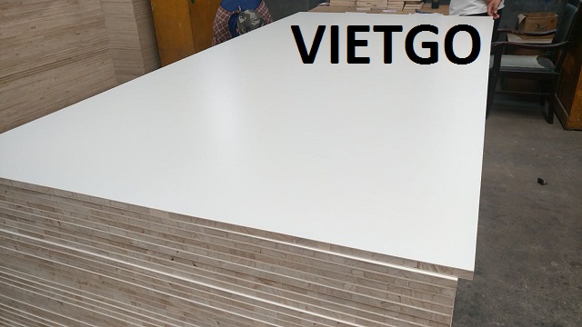 Thương gia người Gioocđani đang cần nhập khẩu 3 container 40ft VÁN GHÉP THANH PHỦ MELAMINE
