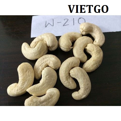 Cơ hội xuất khẩu 20 tấn hạt điều các loại W210, W240 và W320 đến từ thương nhân người Ấn Độ