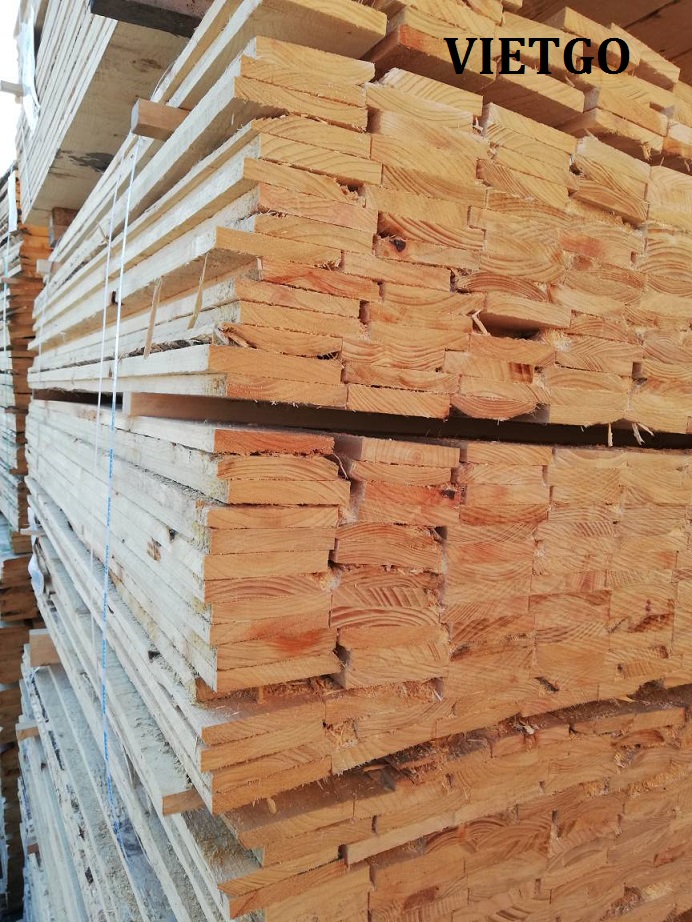 Cơ hội xuất khẩu 120m3 GỖ THÔNG XẺ mỗi tuần sang thị trường Ai-len