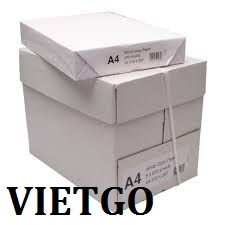 Cơ hội xuất khẩu 1 container 20ft giấy A4 đến từ khách hàng người Ấn Độ