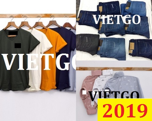 (Cập nhật lần 1) – Đơn hàng thường xuyên - Cơ hội xuất khẩu áo T shirt, sơ mi, quần Jeans đến thị trường Ấn Độ