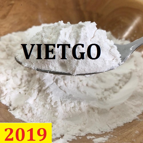 Cơ hội giao thương  – Đơn hàng Thường Xuyên - Cơ hội xuất khẩu Tinh Bột Sắn  sang thị trường Đài Loan