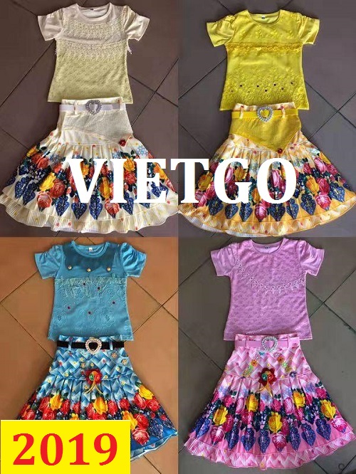Cơ hội giao thương -  Đơn hàng thường xuyên - Cơ hội cung cấp bộ váy áo trẻ em cho một doanh nghiệp tại Cộng hòa Ghana