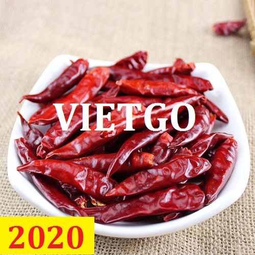 Cơ hội giao thương  – Đơn hàng Cả Năm - Cơ hội xuất khẩu Ớt Khô sang thị trường Hàn Quốc