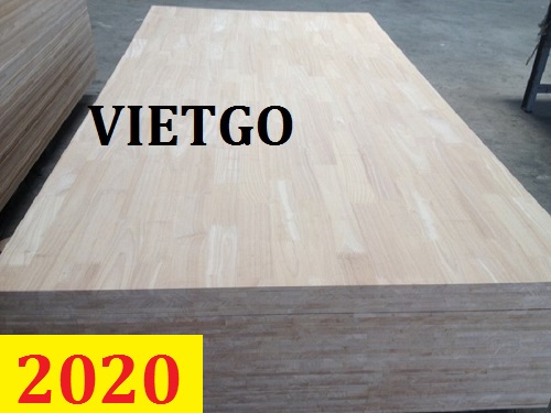(Cập nhập lần 1) Cơ hội giao thương - Đơn hàng thường xuyên - Cơ hội xuất khẩu 1 container 40ft gỗ cao su ghép thanh sang Ấn Độ