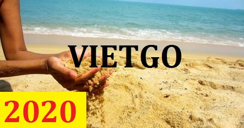 Cơ hội giao thương – Đơn hàng Thường Xuyên – Cơ hội xuất khẩu số lượng lớn Cát biển sang Hongkong