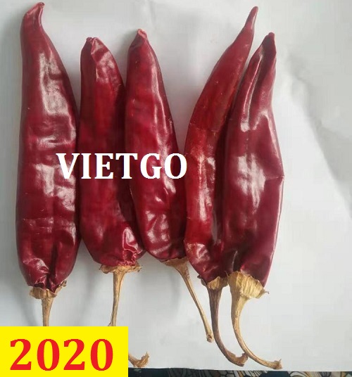 Cơ hội giao thương – Đơn hàng Cả Năm - Cơ hội xuất khẩu Ớt Khô sang thị trường Ấn Độ