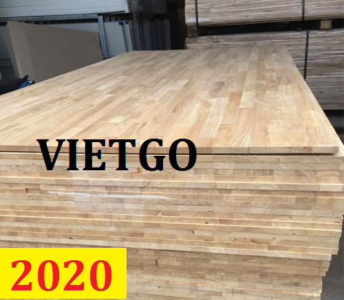 Cơ hội giao thương – Đơn hàng thường xuyên - Cơ hội xuất khẩu 1 container 40 ft Gỗ ghép thanh cao su cho vị khách hàng đến từ UAE
