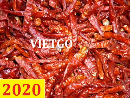 Cơ hội giao thương – Đơn Hàng Thường Xuyên – Cơ hội xuất khẩu Ớt Khô sang thị trường Ấn Độ.