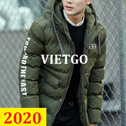 Cơ hội giao thương – Đơn hàng thường xuyên - Cơ hội cung cấp áo Jacket cho một doanh nghiệp tại thị trường Pakistan