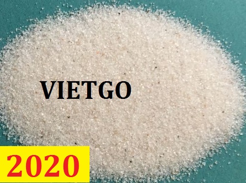 Cơ hội giao thương – Đơn hàng cả năm – Cơ hội xuất khẩu Cát silic sang thị trường Trung Quốc