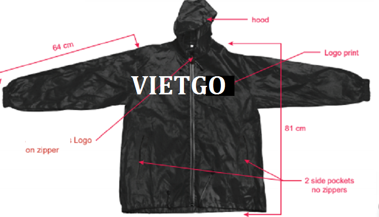 Cơ hội giao thương - Cơ hội cung cấp áo Jacket cho một doanh nghiệp tại Australia