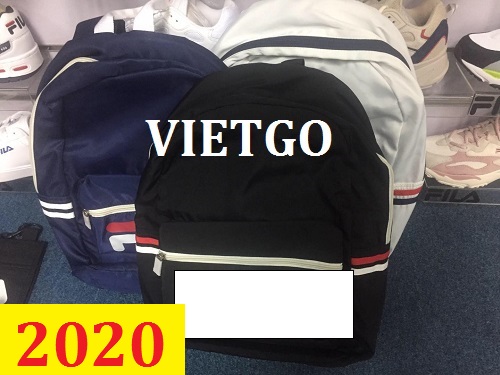 Cơ hội giao thương– Đơn hàng thường xuyên - Vị khách hàng đến từ Philippines cần nhập khẩu Balo