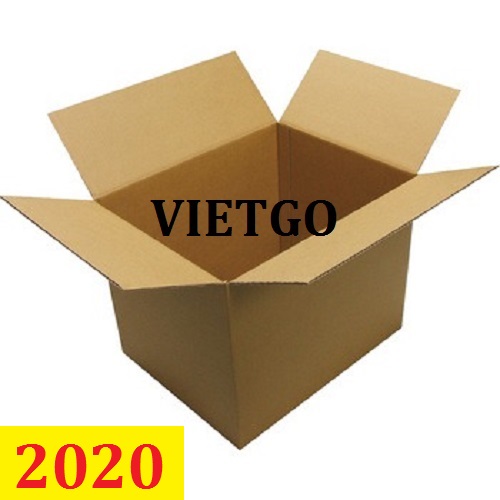 Cơ hội giao thương: Đơn hàng thường xuyên: Cơ hội xuất khẩu Thùng carton sang thị trường Singapore