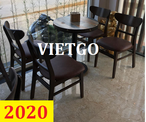 Cơ hội giao thương – Đơn hàng thường xuyên - Cơ hội xuất khẩu Bàn ghế gỗ quán cafe sang thị trường Bangladesh