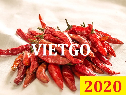 Cơ hội giao thương Đặc Biệt – Đơn hàng Cả Năm - Cơ hội xuất khẩu Ớt Khô sang thị trường Sri Lanka