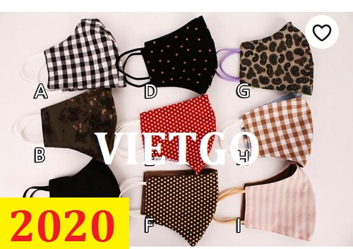 (GẤP) - Cơ hội giao thương – Đơn hàng Thường Xuyên - Cơ hội xuất khẩu Khẩu Trang Vải sang thị trường Mỹ
