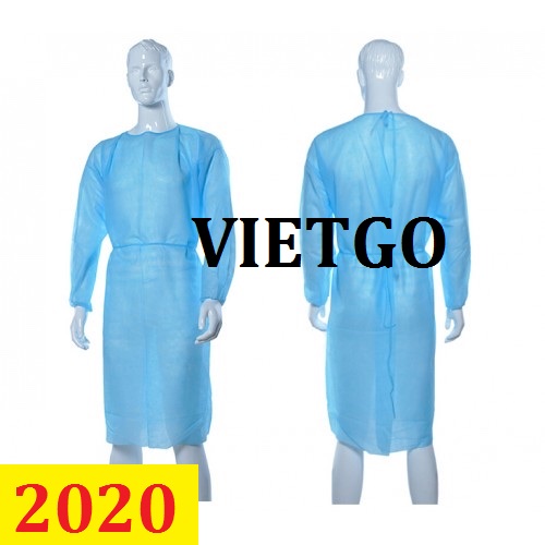 Cơ hội giao thương -  Đơn hàng thường xuyên - Cơ hội xuất khẩu đồ bảo hộ y tế từ Hong Kong.