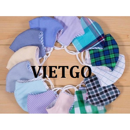 Cơ hội giao thương - Cần tìm nhà cung cấp Khẩu trang vải xuất khẩu sang thị trường Ấn Độ