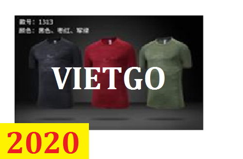 (Cập nhật số điện thoại vị khách hàng)Cơ hội giao thương – Đơn hàng thường xuyên - Cơ hội cung cấp áo Tshirt thể thao cho doanh nghiệp Đài Loan