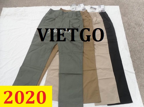 Cơ hội giao thương – Đơn hàng thường xuyên - Cơ hội xuất khẩu Quần Kaki đến thị trường Thổ Nhĩ Kỳ
