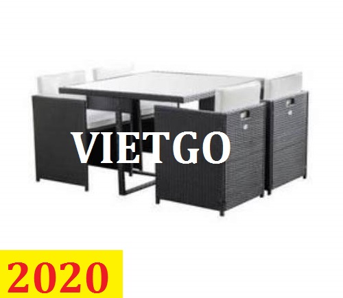 Cơ hội giao thương – Đơn hàng cả năm – Vị khách hàng người Pháp hiện đang cần tìm nhà cung cấp sản phẩm bàn ghế mây