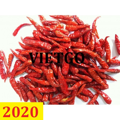 Cơ hội giao thương – Đơn hàng Thường Xuyên - Cơ hội xuất khẩu Ớt Khô sang thị trường Ấn Độ