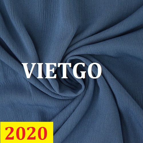 Cơ hội giao thương – Đơn hàng thường xuyên - Cơ hội cung cấp vải may mặc cho một doanh nghiệp tại Thổ Nhĩ Kỳ