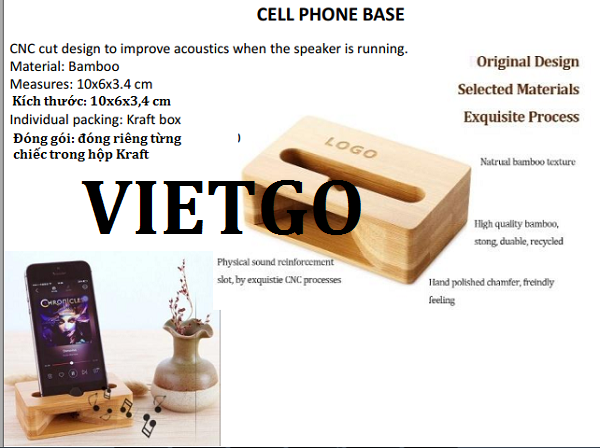 Cơ hội giao thương – Cơ hội xuất khẩu Dụng cụ kê điện thoại bằng tre sang thị trường Peru