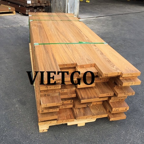 Cơ hội giao thương đặc biệt – Đơn hàng hàng tháng - Cần tìm nhà cung cấp Gỗ teak xẻ sang Ấn Độ