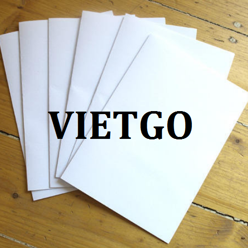 Cơ Hội Giao Thương - Đơn Hàng Thường Xuyên – Cơ Hội Xuất Khẩu Giấy A4 Sang Thị Trường Ấn Độ.