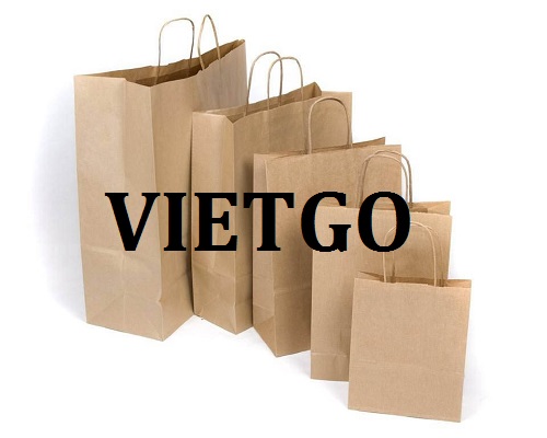 Cơ hội giao thương Đặc biệt – Đơn hàng hàng tháng - Cơ hội xuất khẩu Túi giấy sang thị trường Ấn Độ