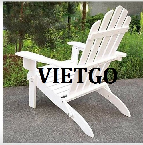 Cơ hội giao thương – Đơn hàng hàng tháng - Cơ hội xuất khẩu ghế gỗ ngoài trời sang thị trường Ấn Độ
