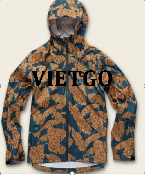 Cơ hội giao thương Đặc Biệt  - Cơ hội xuất khẩu sản phẩm áo jacket chống nước cho một công ty đến từ Hoa Kỳ