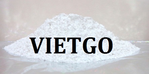 Cơ hội giao thương – Đơn hàng thường xuyên – Cơ hội xuất khẩu Bột đá vôi cho một doanh nghiệp tại Pháp