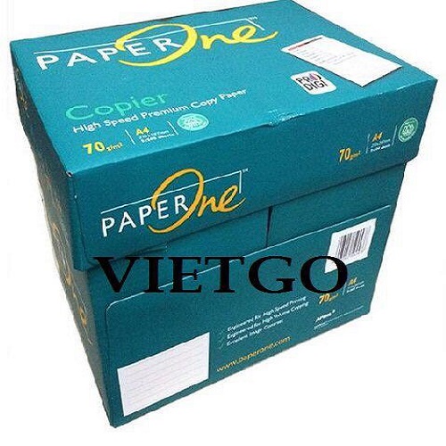 Cơ hội giao thương – Đơn hàng Hàng Tháng – Cơ hội xuất khẩu Giấy A4 sang thị trường Guine.