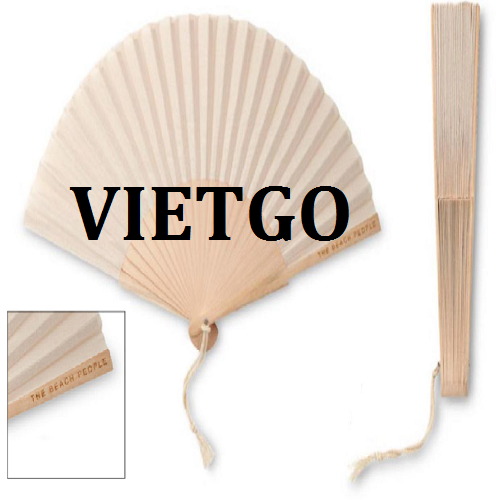 Cơ Hội Giao Thương - Đơn Hàng Thường Xuyên – Cơ Hội Xuất Khẩu Quạt Xếp Cầm Tay Bằng Gỗ Sang Thị Trường Mỹ.