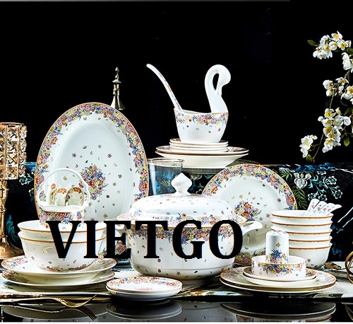 Cơ hội giao thương – Đơn hàng thường xuyên – Cơ hội xuất khẩu Bộ đồ ăn Bát đĩa sứ xương của Việt Nam sang thị trường Mỹ