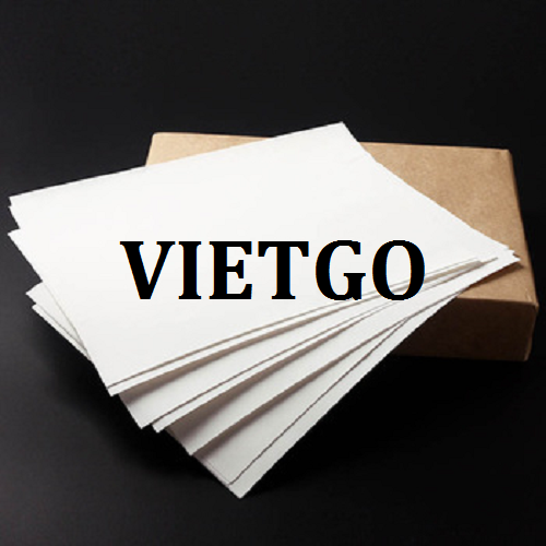 Cơ hội giao thương – Đơn hàng thường xuyên - Cơ hội xuất khẩu Giấy A4 sang thị trường Pakistan.