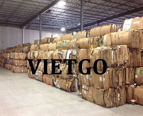 (Gấp) Cơ hội giao thương – Đơn hàng thường xuyên - Cơ hội xuất khẩu Giấy phế liệu OCC sang thị trường Pakistan và Dubai.