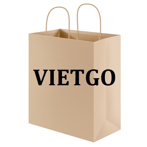 Cơ hội giao thương – Đơn hàng thường xuyên - Cơ hội xuất khẩu Túi giấy Kraff sang thị trường Canada.