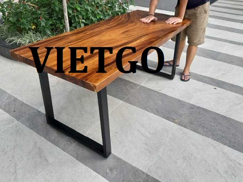 Cơ hội giao thương – Đơn hàng thường xuyên - Cơ hội xuất khẩu Mặt bàn nguyên tấm sang thị trường Mỹ.