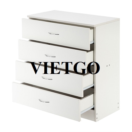 Cơ hội xuất khẩu 2 container 40'HC tủ đầu giường hàng tháng sang thị trường Mỹ