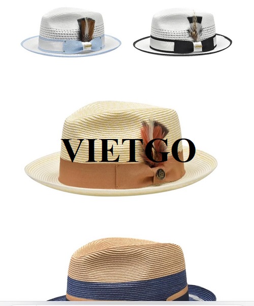 Cơ hội xuất khẩu thường xuyên mặt hàng mũ cho một công ty chuyên kinh doanh trang phục nam tại Mỹ