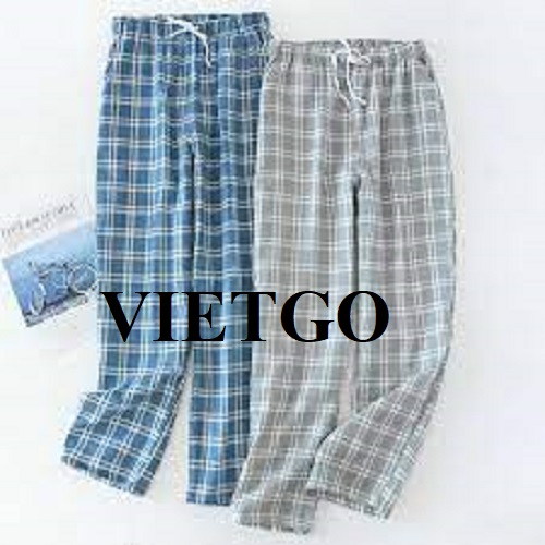 Cơ hội xuất khẩu số lượng lớn quần pyjama cho một công ty kinh doanh thời trang tại Israel